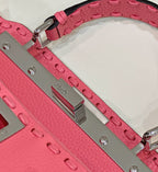 FENDI Peekaboo Leather Handbag