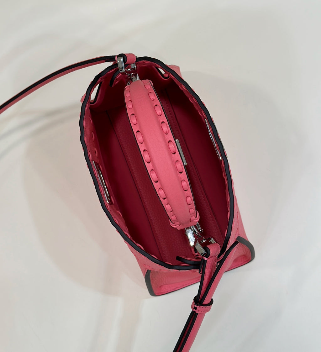 FENDI Peekaboo Leather Handbag