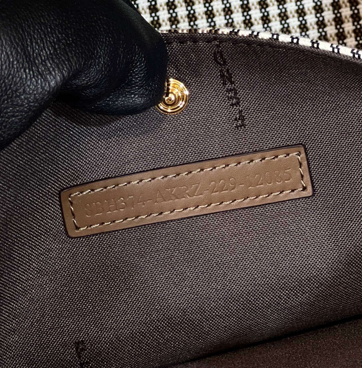 FENDI Houndstooth FF Embroidered Tote