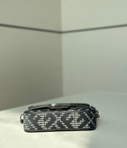 FENDI Houndstooth FF Mini Baguette