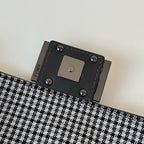 FENDI Houndstooth FF Mini Baguette