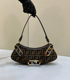 FENDI O’Lock Acrylic Handle Clutch