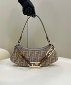 FENDI O’Lock Acrylic Handle Clutch