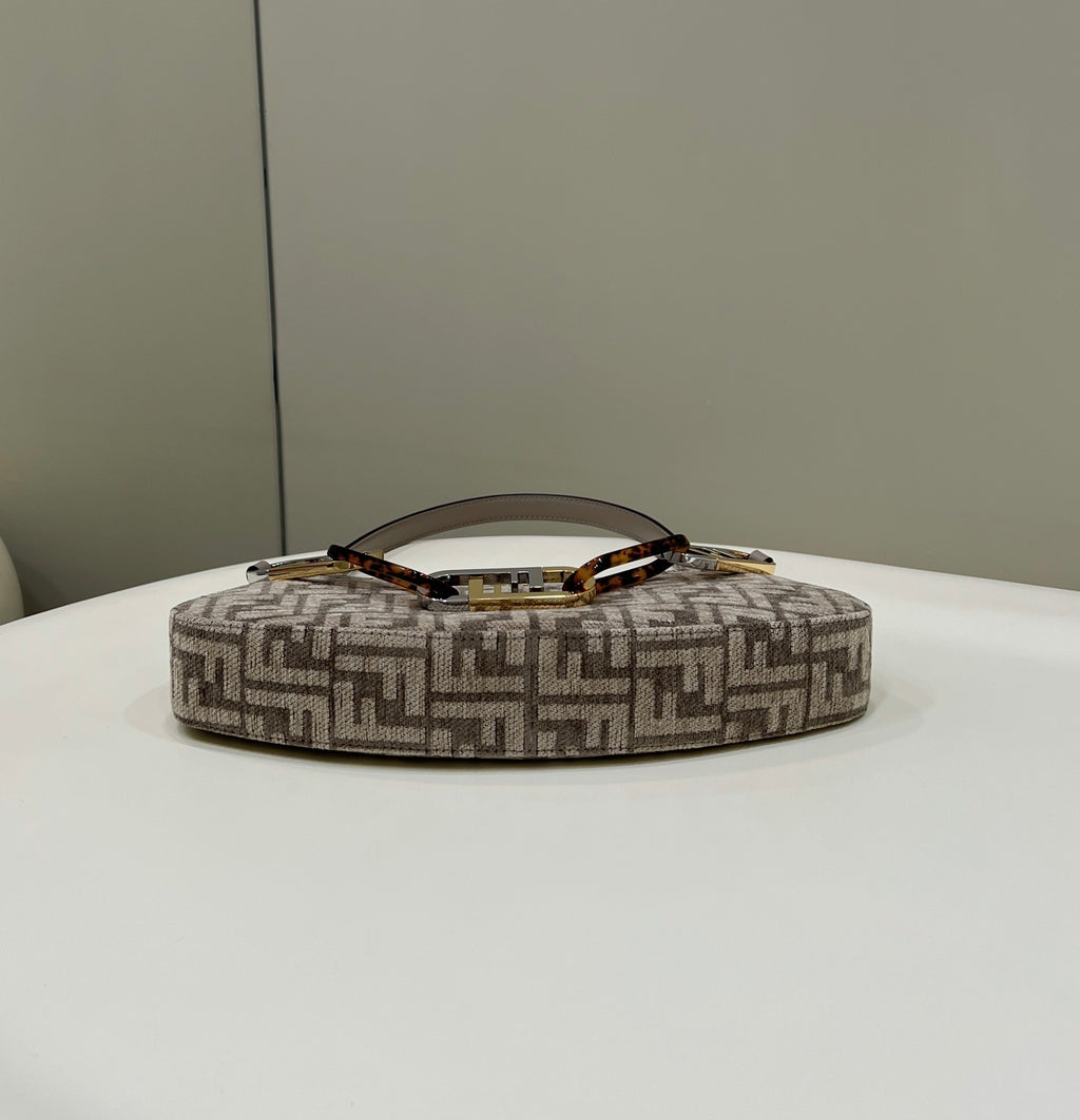 FENDI O’Lock Acrylic Handle Clutch
