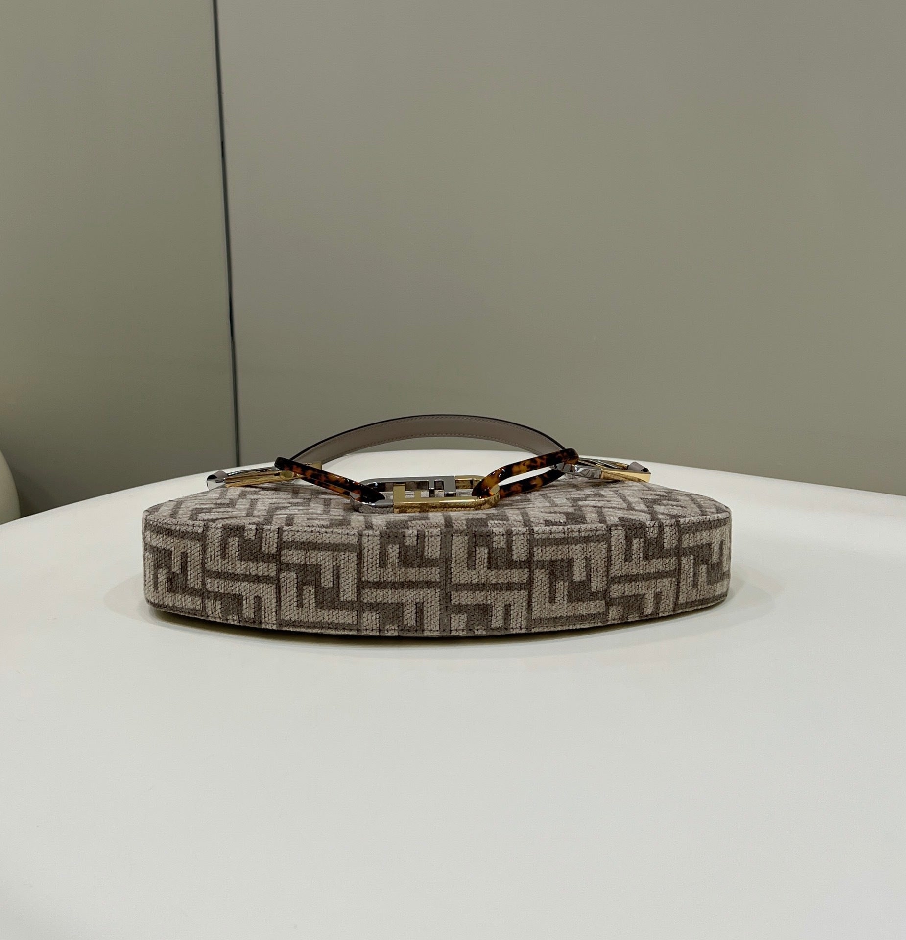 FENDI O’Lock Acrylic Handle Clutch