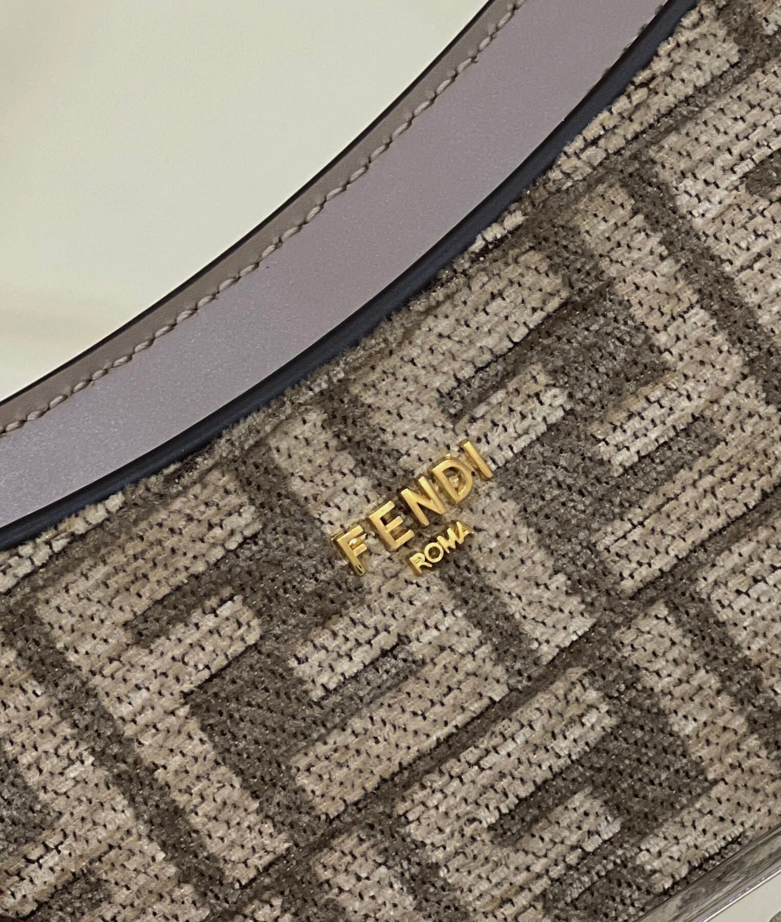 FENDI O’Lock Acrylic Handle Clutch