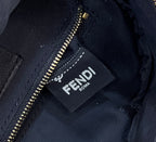 FENDI FF Logo Embossed Leather Backpack