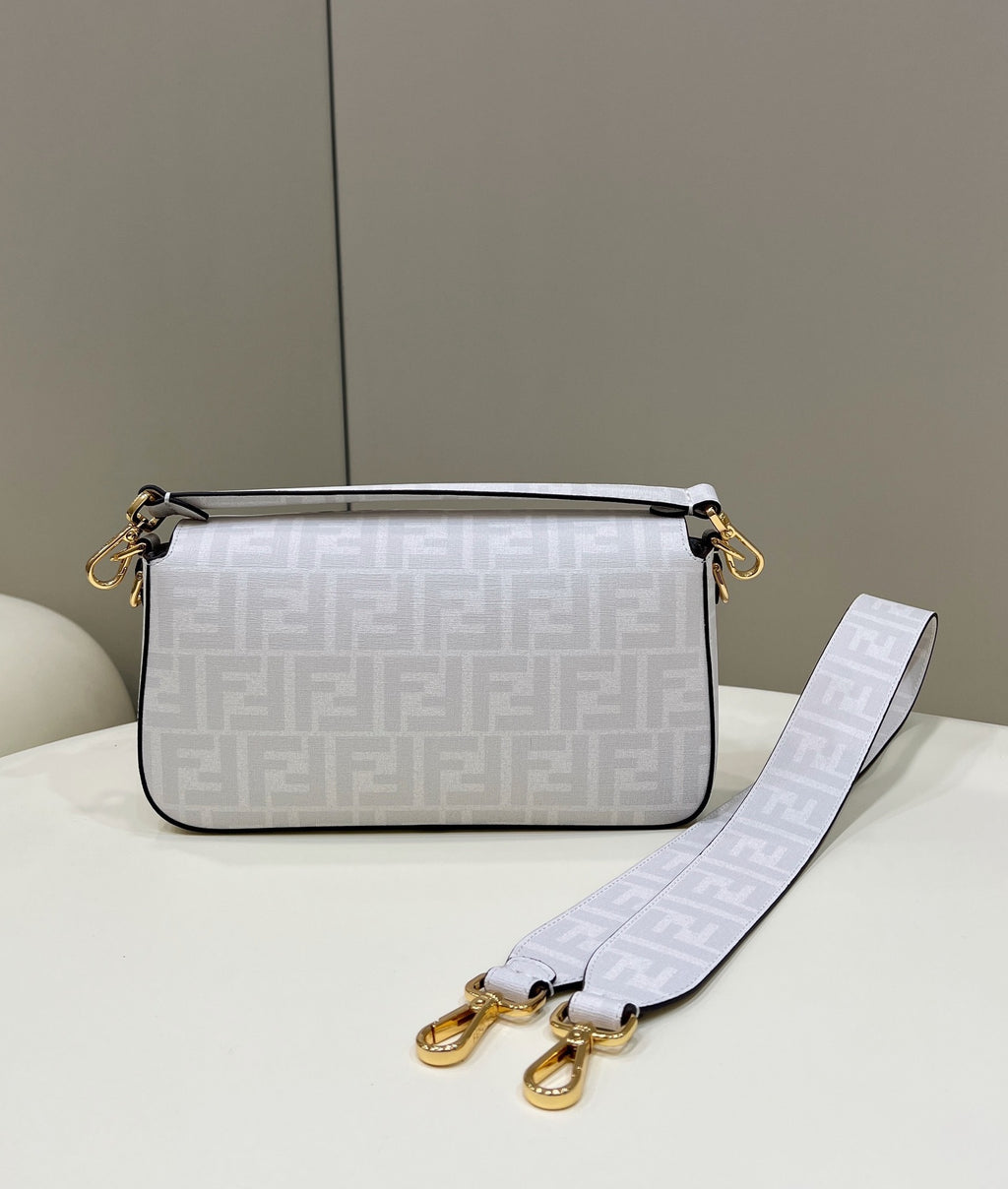 FENDI Baguette Medium FF Fabric Handbag