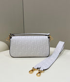 FENDI Baguette Medium FF Fabric Handbag