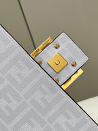 FENDI Baguette Medium FF Fabric Handbag