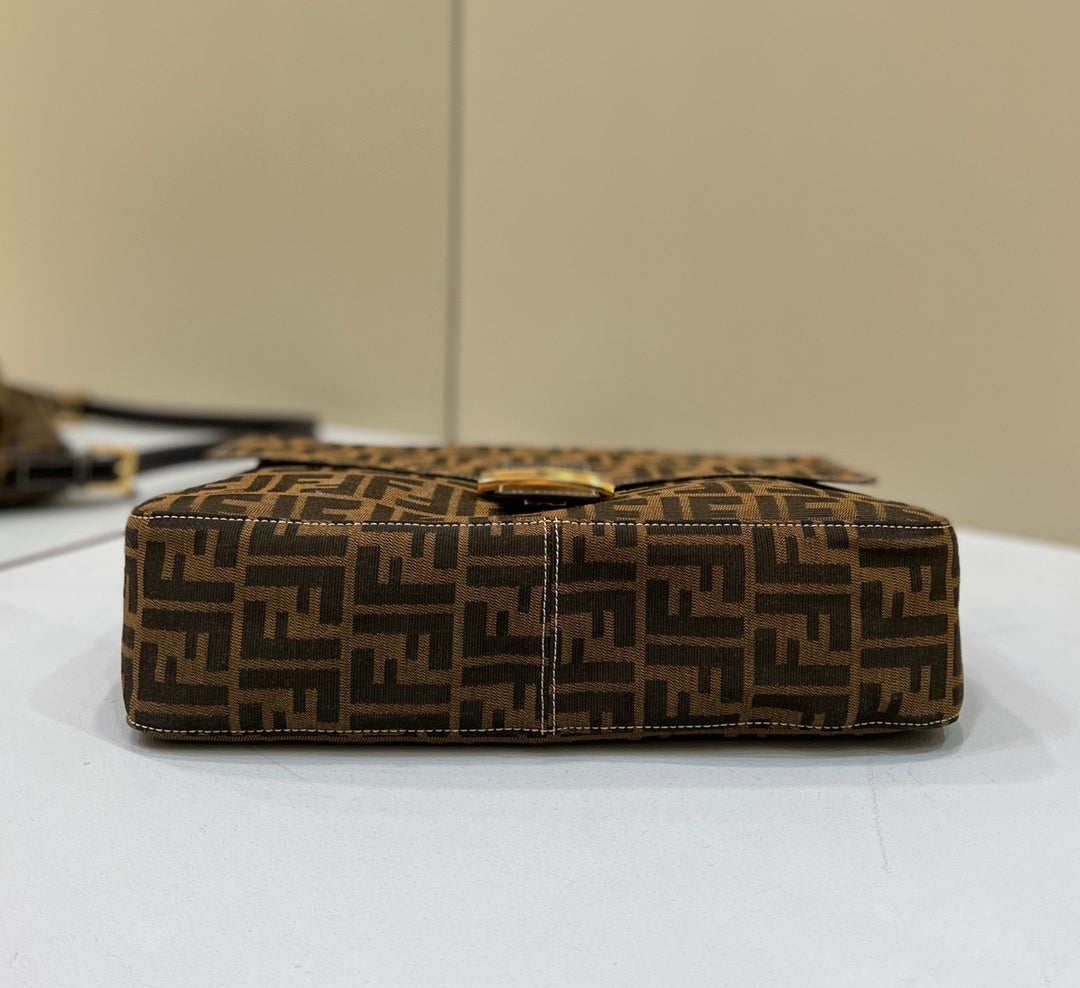 FENDI FF Canvas Large Underarm Bag