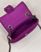 FENDI 3D FF Chain Baguette Handbag
