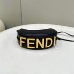 FENDI Fendigraphy Mini Leather Handbag