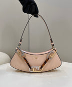 FENDI O’Lock Acrylic Handle Clutch