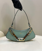 FENDI O’Lock Acrylic Handle Clutch