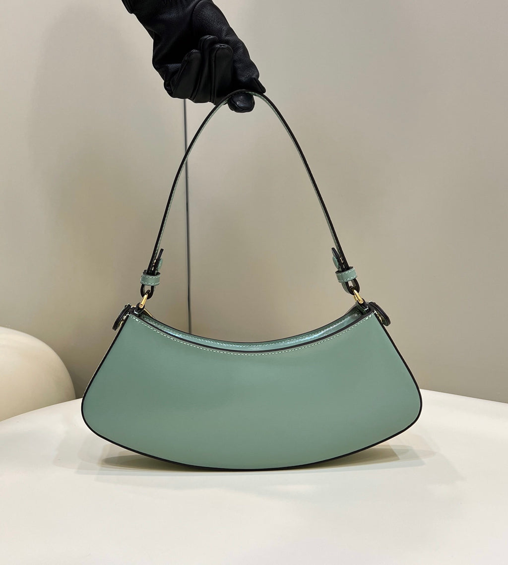FENDI O’Lock Acrylic Handle Clutch