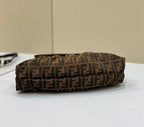 FENDI FF Canvas Vintage Barrel Bag