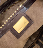 FENDI FF Canvas Vintage Barrel Bag