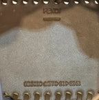 FENDI Mini Woven-Base Leather Bucket Bag