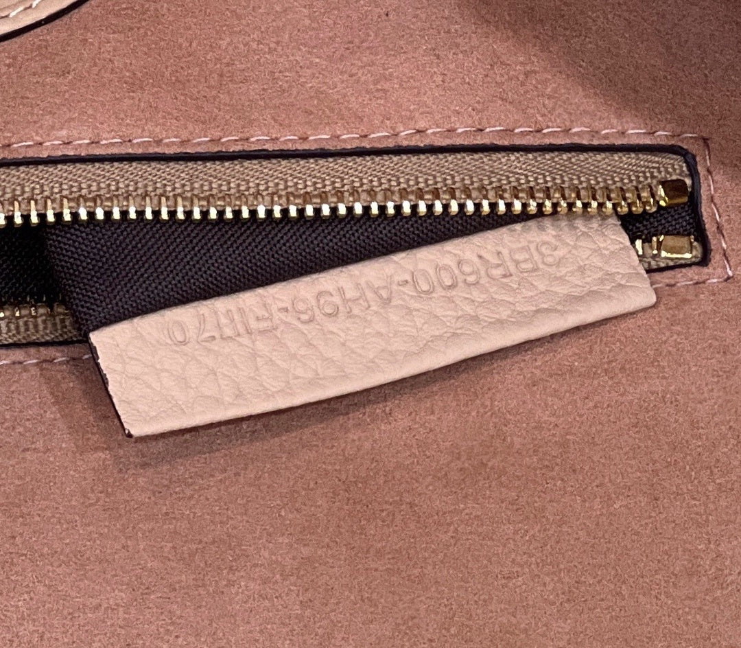 FENDI Shearling Baguette Handbag