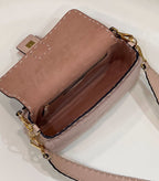 FENDI Shearling Baguette Handbag