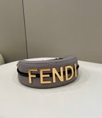 FENDI Crescent Underarm Denim Handbag
