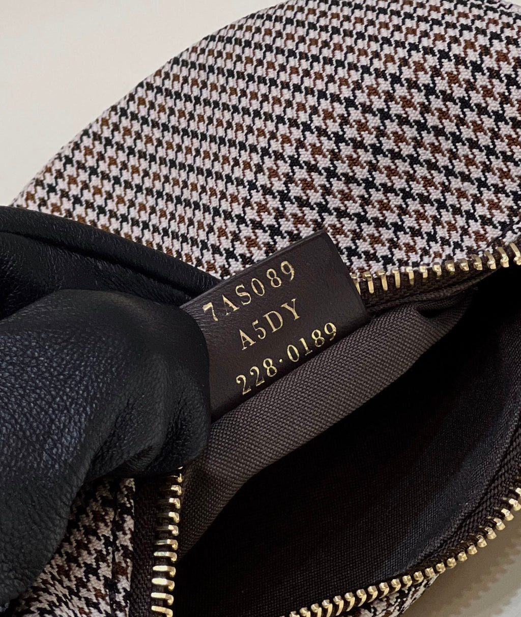 FENDI Crescent Underarm Mini Denim Handbag