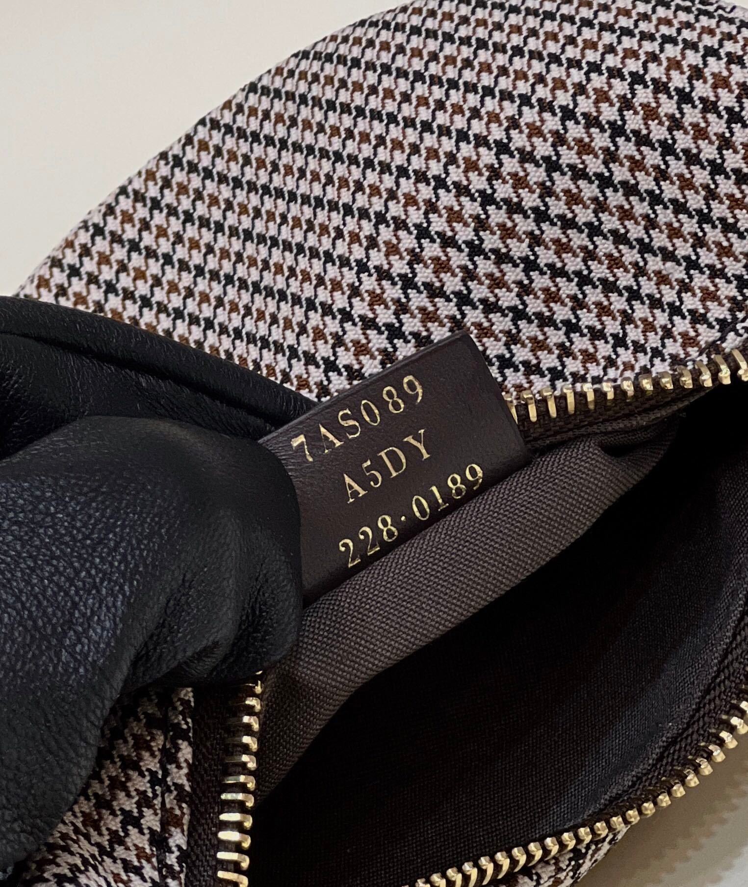 FENDI Crescent Underarm Mini Denim Handbag