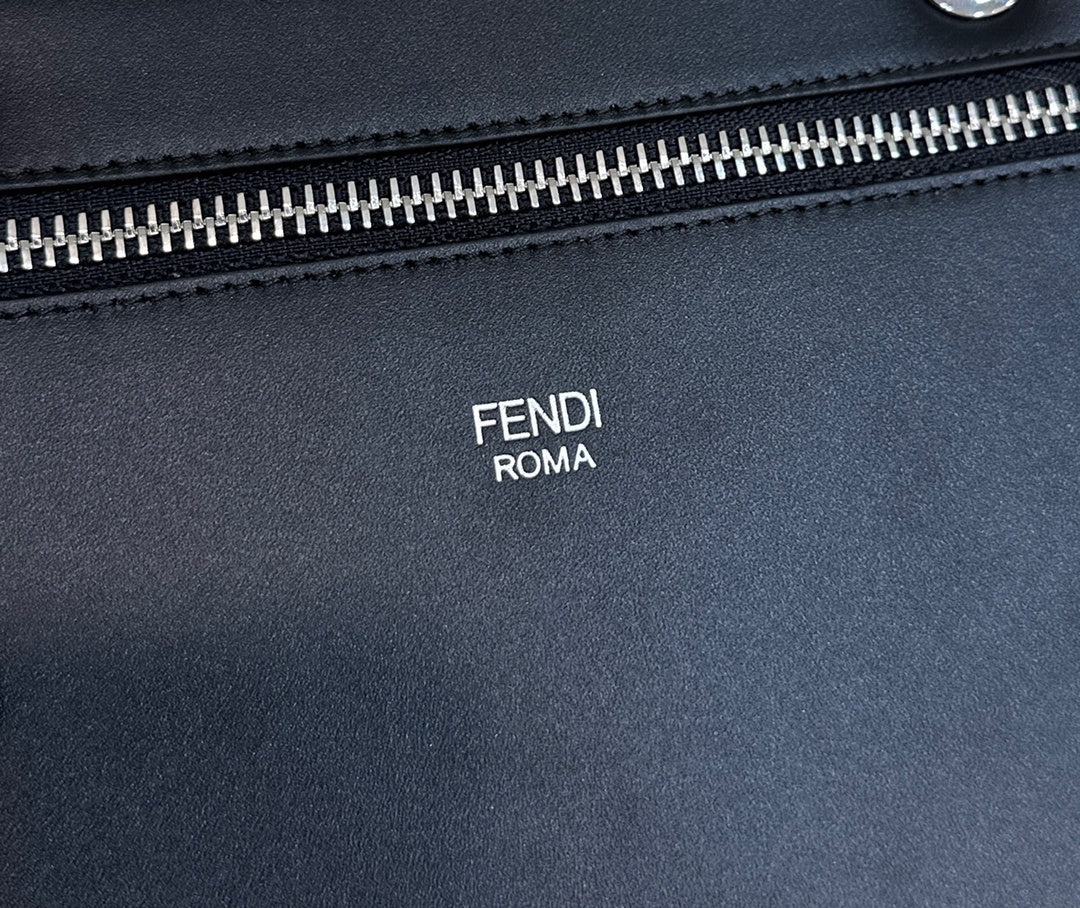 FENDI Men’s Peekaboo ISeeU Leather Handbag