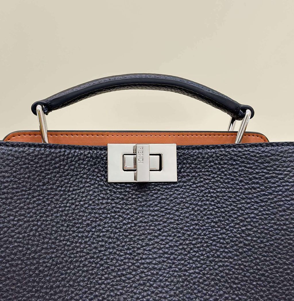 FENDI Men’s Peekaboo ISeeU Leather Handbag