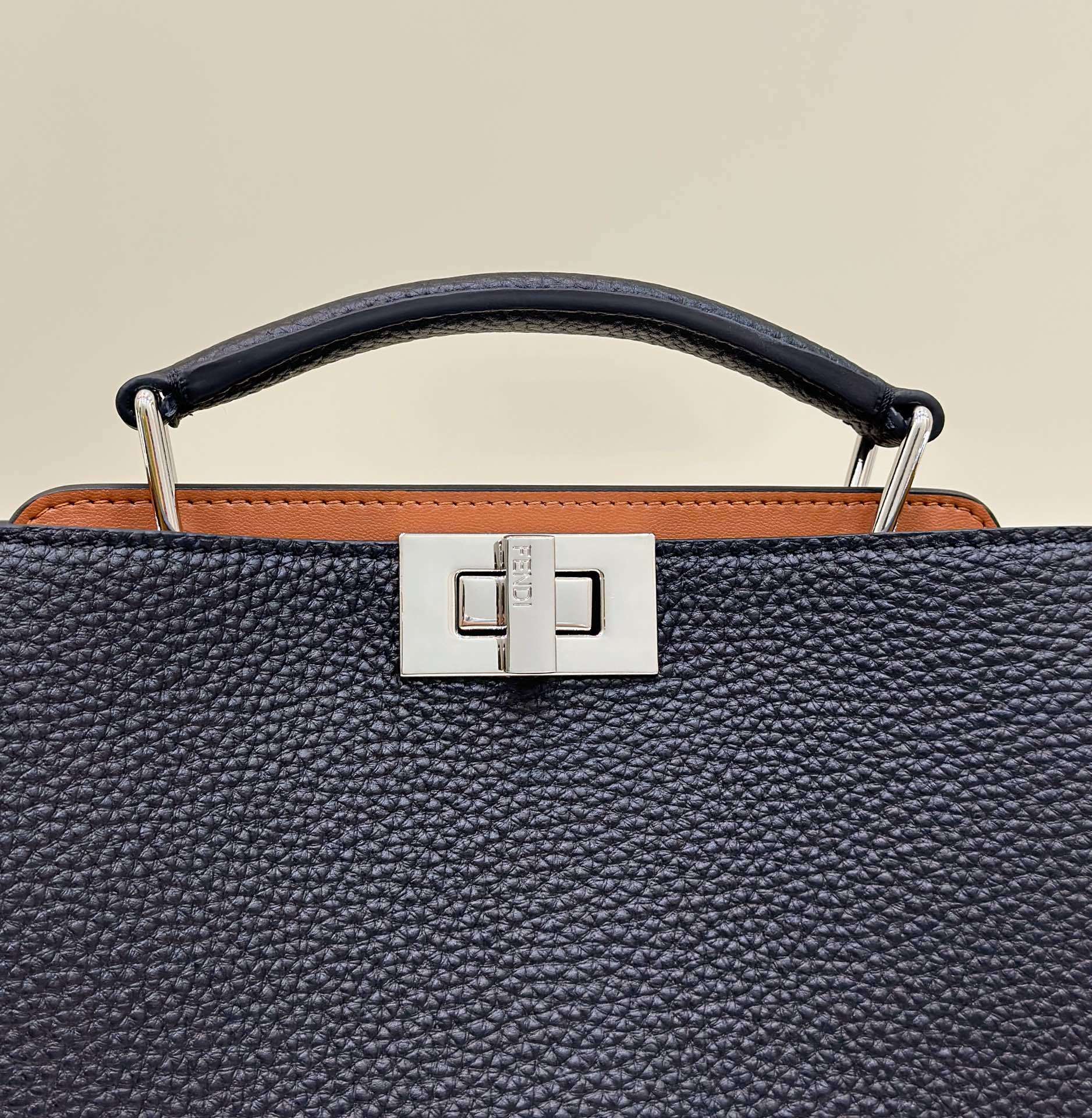 FENDI Men’s Peekaboo ISeeU Leather Handbag