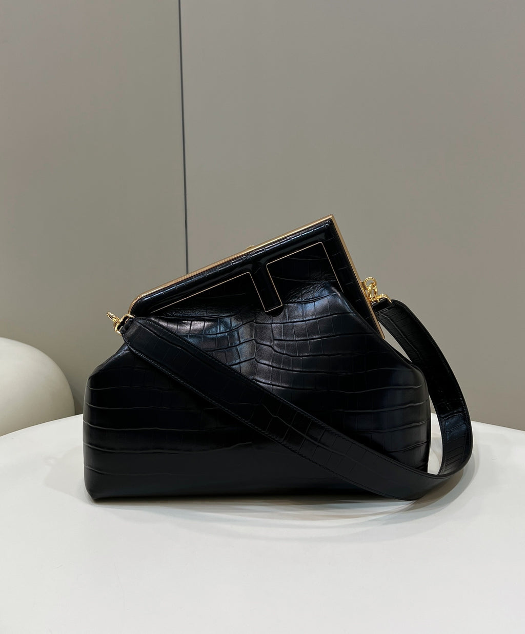 FENDI First Large Leather Handbag