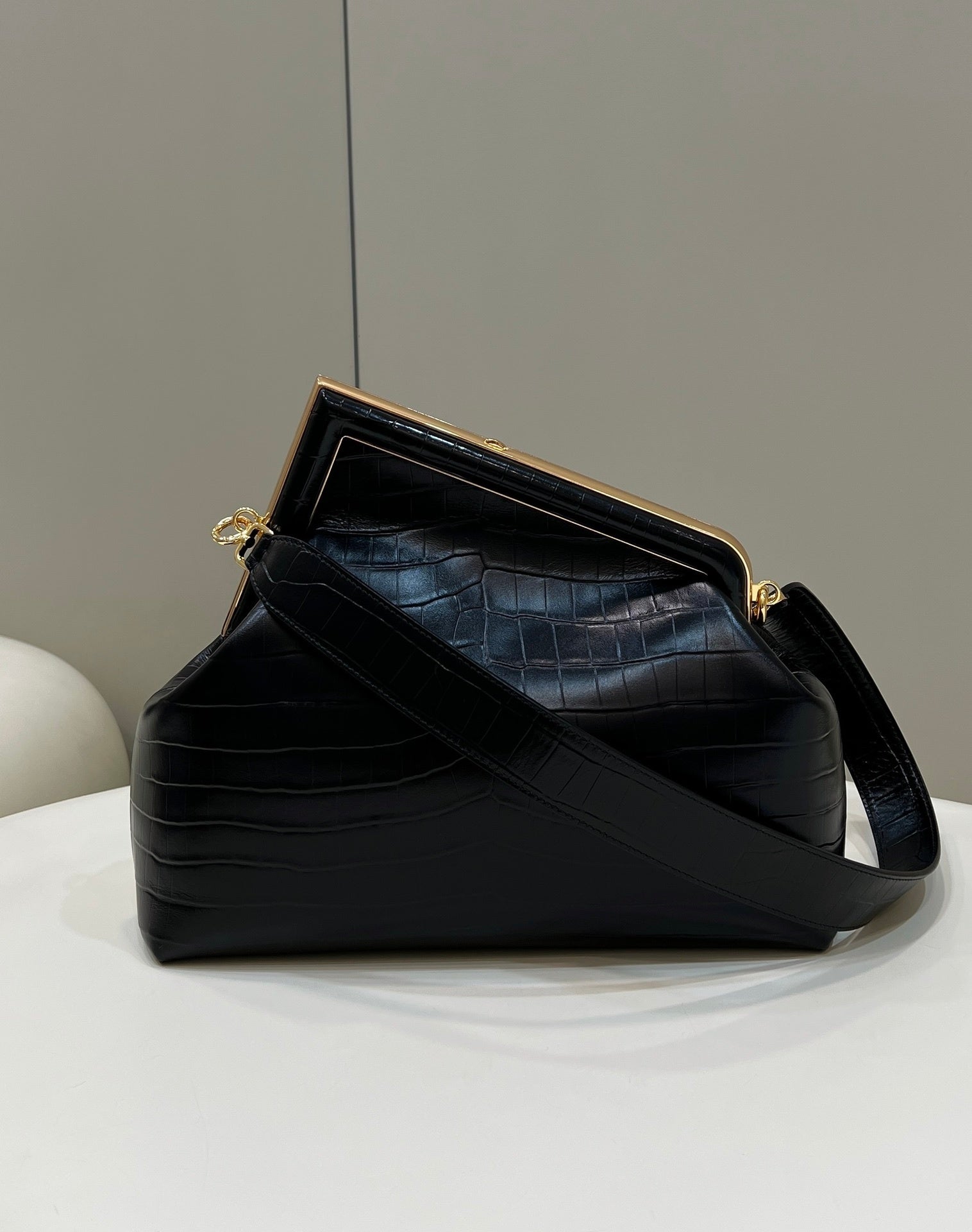 FENDI First Large Leather Handbag