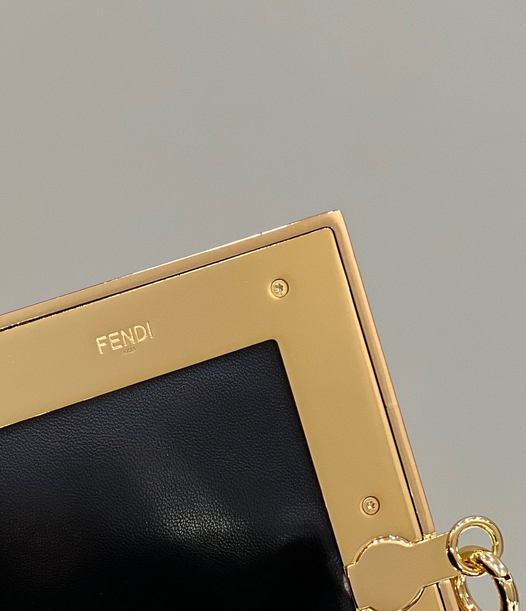 FENDI First Large Leather Handbag