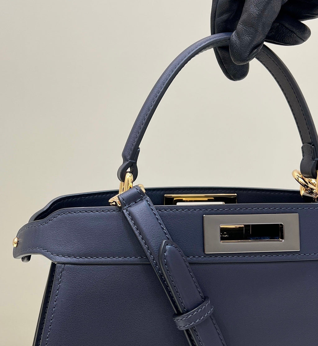 FENDI Peekaboo ISeeU Accordion Leather Handbag