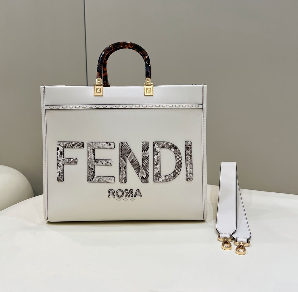 FENDI Sunshine Leather Tote