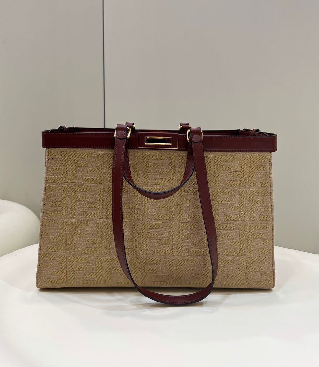 FENDI Peekaboo Tote Handbag