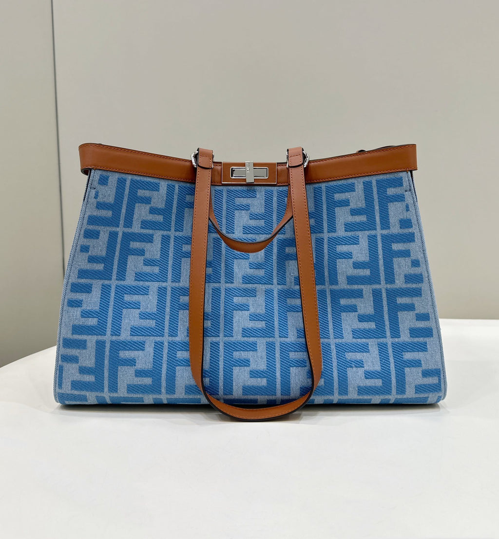 FENDI Peekaboo Tote Handbag