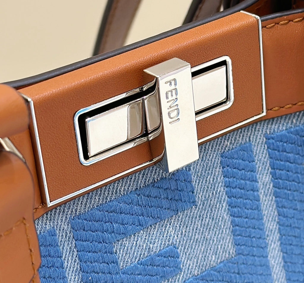 FENDI Peekaboo Tote Handbag