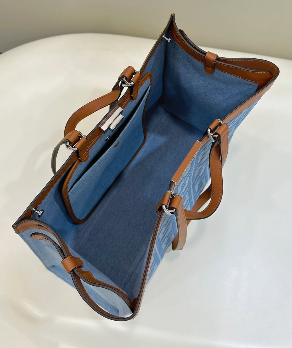 FENDI Peekaboo Tote Handbag