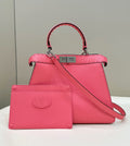 FENDI Peekaboo Medium Leather Handbag