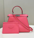 FENDI Peekaboo Medium Leather Handbag