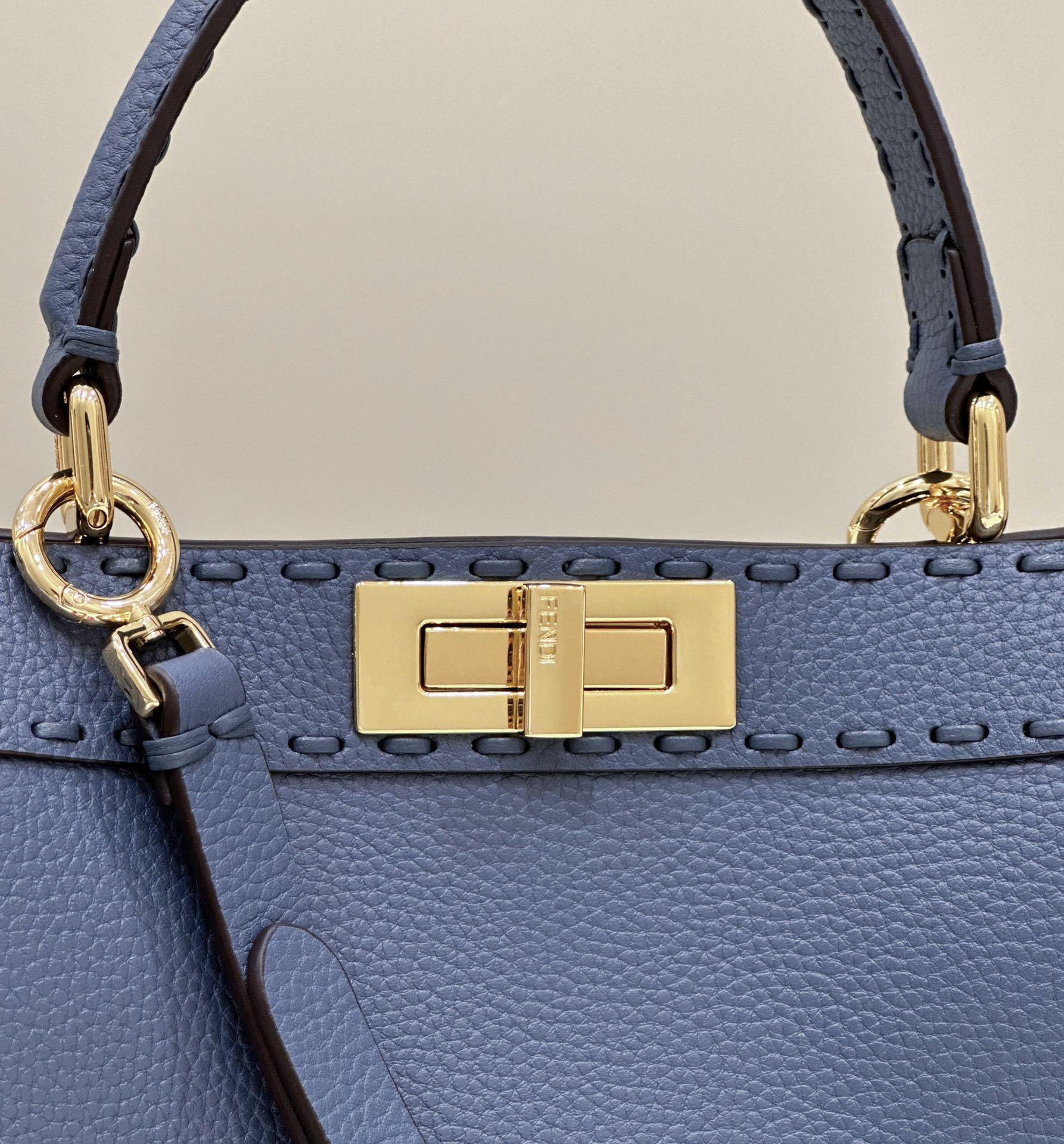 FENDI Peekaboo Medium Leather Handbag