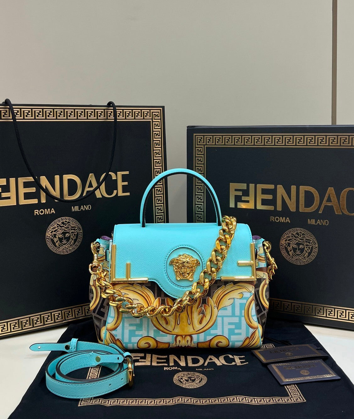 FENDI Peekaboo I See U Small Handbag