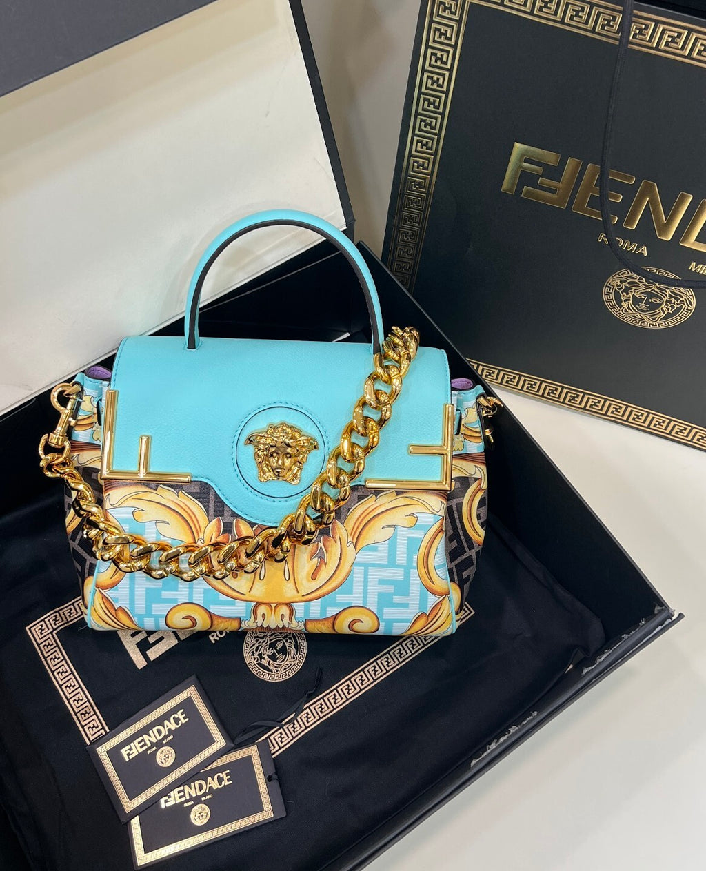 FENDI Peekaboo I See U Small Handbag