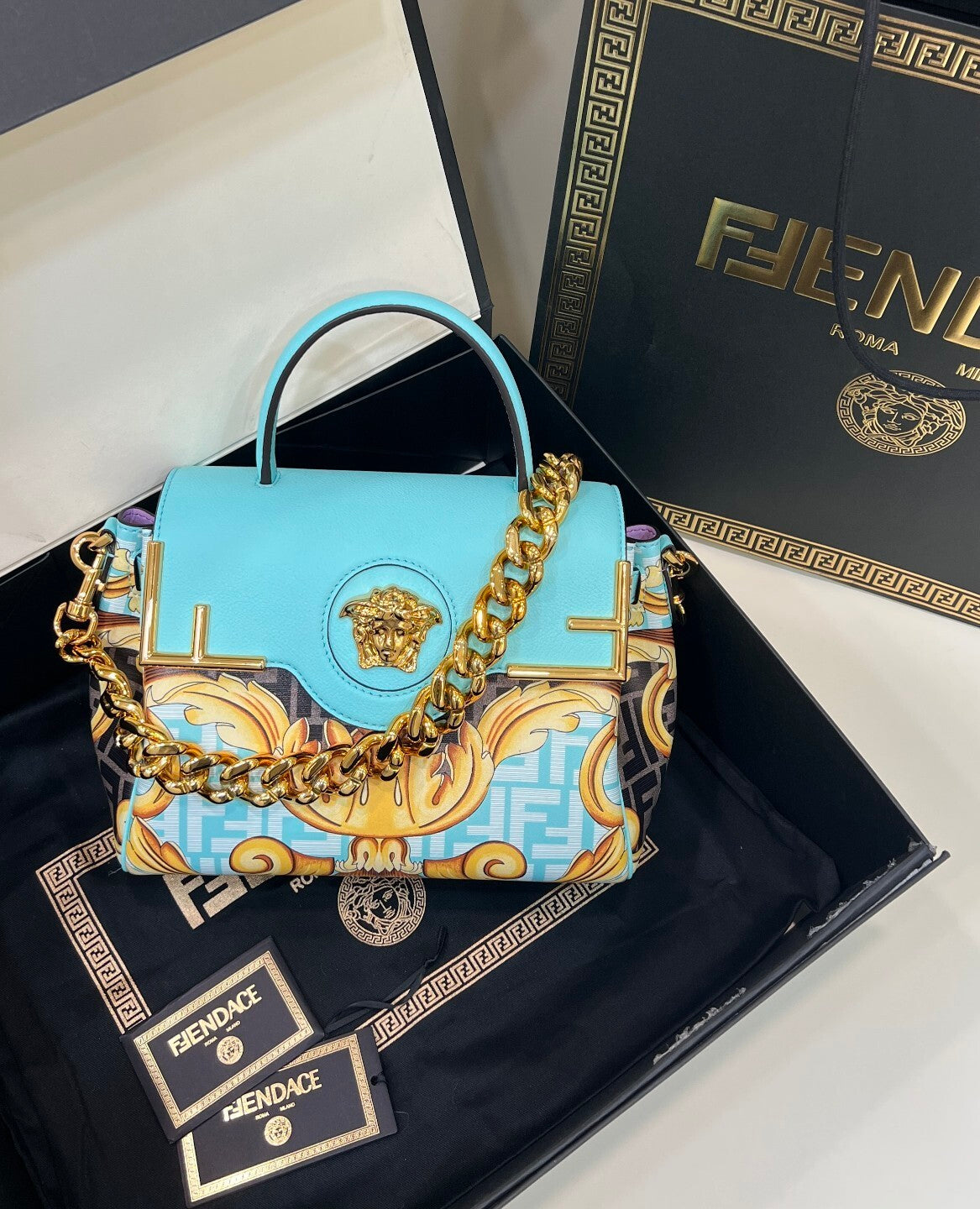FENDI Peekaboo I See U Small Handbag