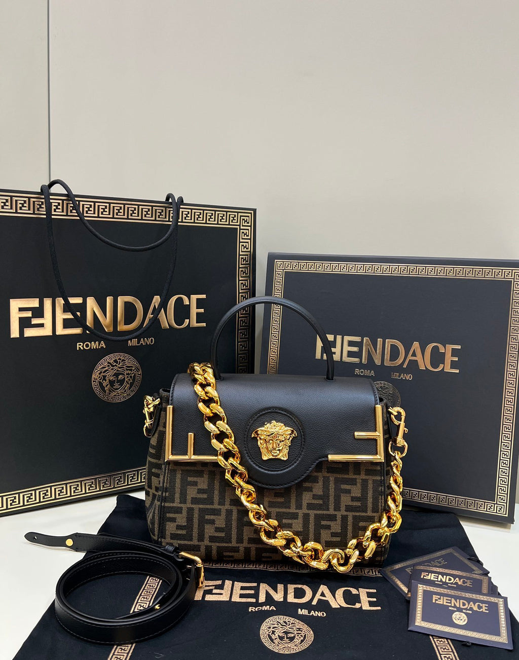 FENDI Baguette Crossbody Bag