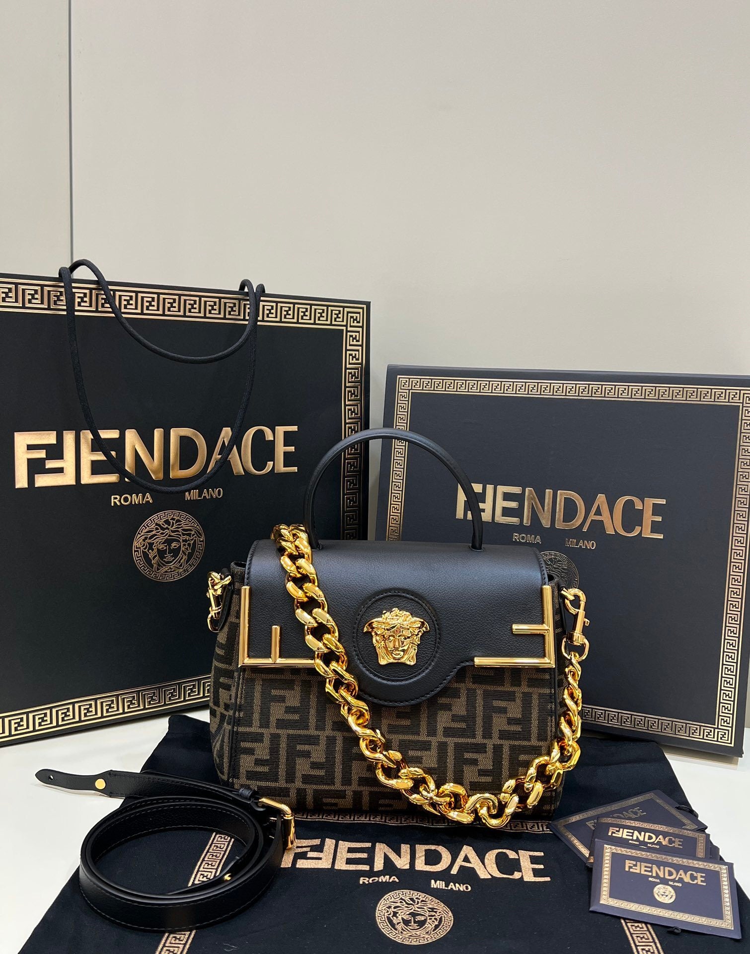 FENDI Baguette Crossbody Bag
