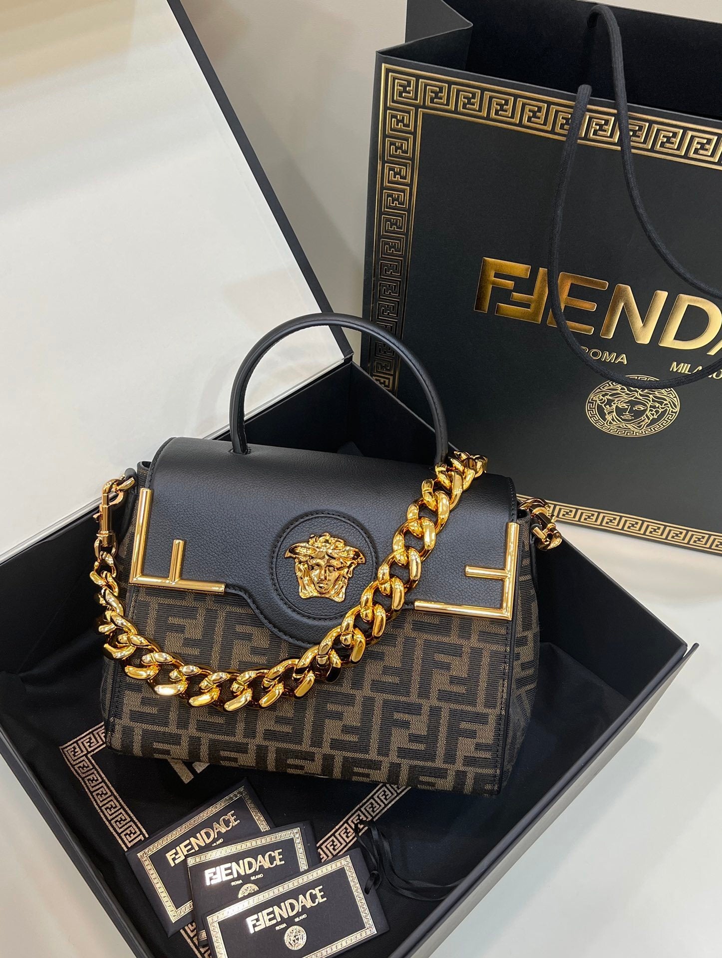 FENDI Baguette Crossbody Bag