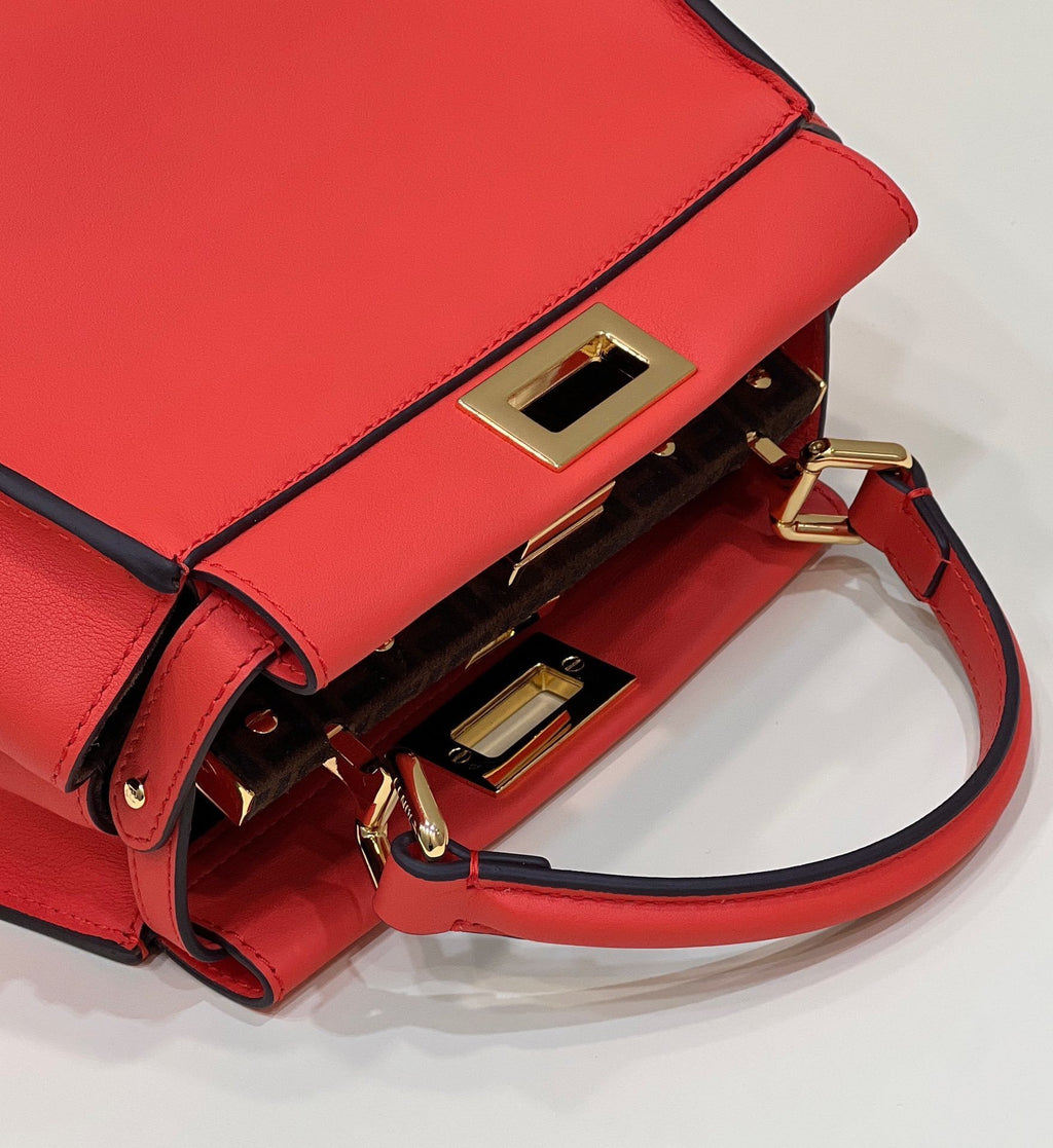 FENDI Peekaboo Classic Leather Handbag